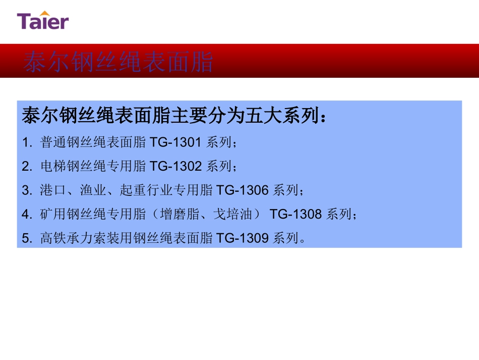 钢丝绳表面电梯绳港口渔业绳起重绳增磨戈培油高铁承力索油脂麻芯脂尼洛斯登丰国CHCH-7艾拉斯康elaskon_第3页