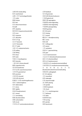 机械英语34000词汇03版