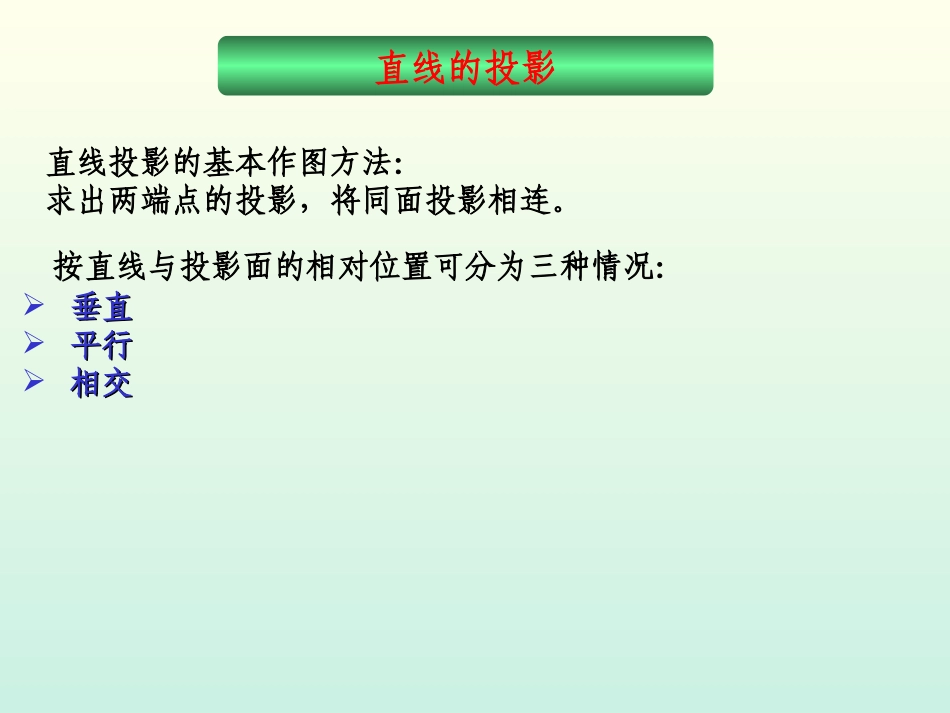 工程制图课件--2.直线的投影_第2页