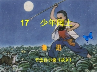 西师版五年级上册《少年闰土》