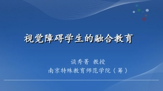 视觉障碍 谈秀菁