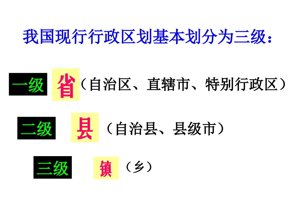 湘教版八上地理第一章第二节中国的行政区划_第2页