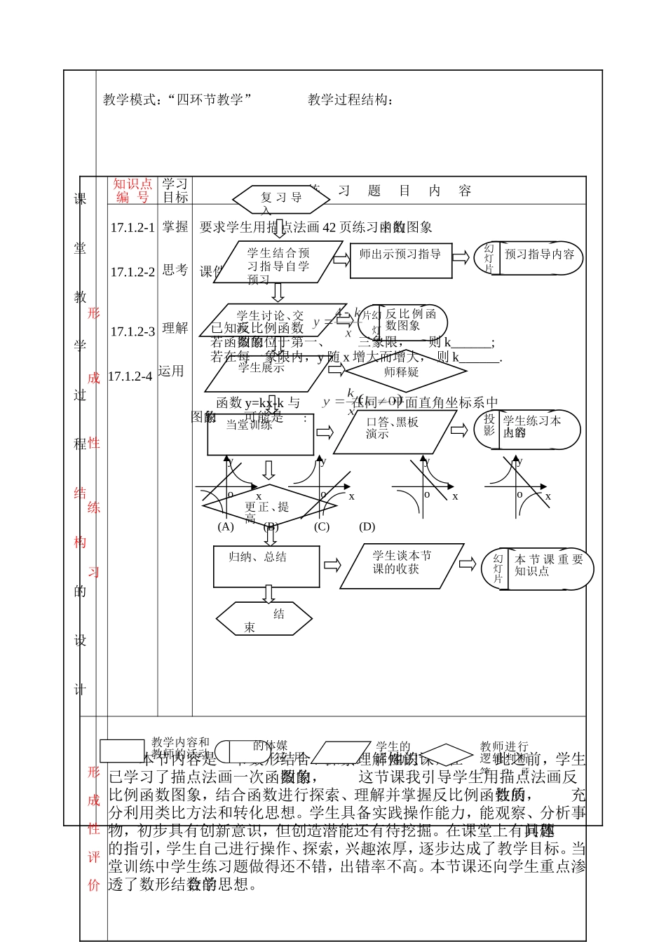 反比例函数教学设计磊口乡一中_第3页
