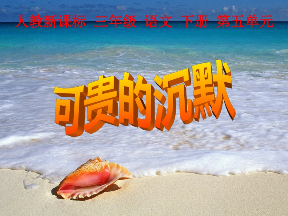 《17可贵的沉默3》PPT课件[1]_第1页