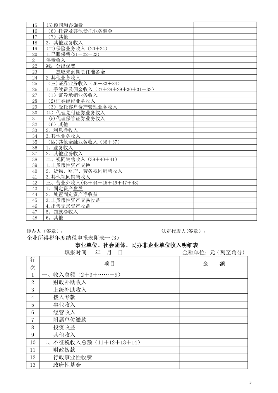 2017年企业所得税年申报表A类_第3页