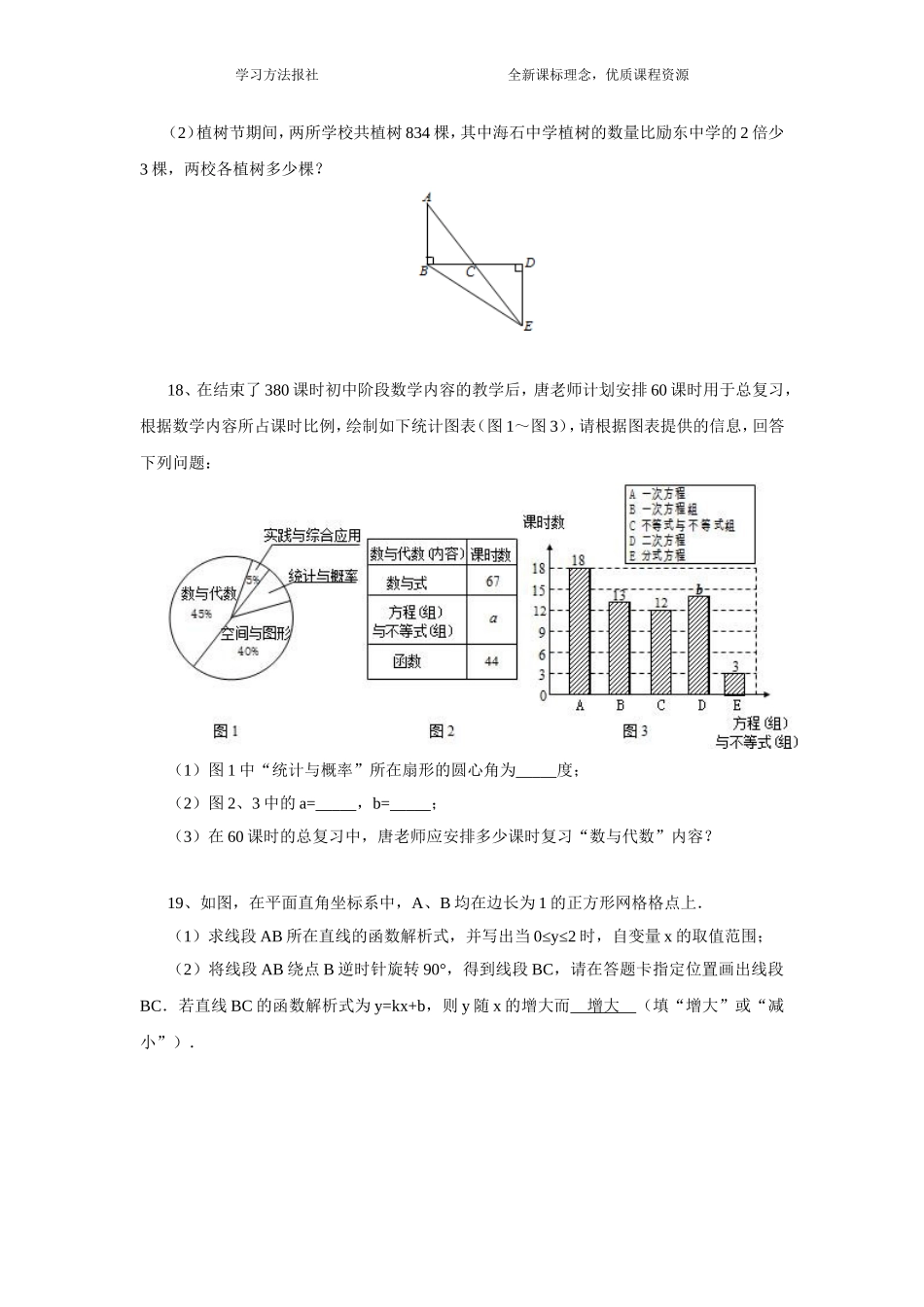 2011年福建省福州市中考数学试卷_第3页