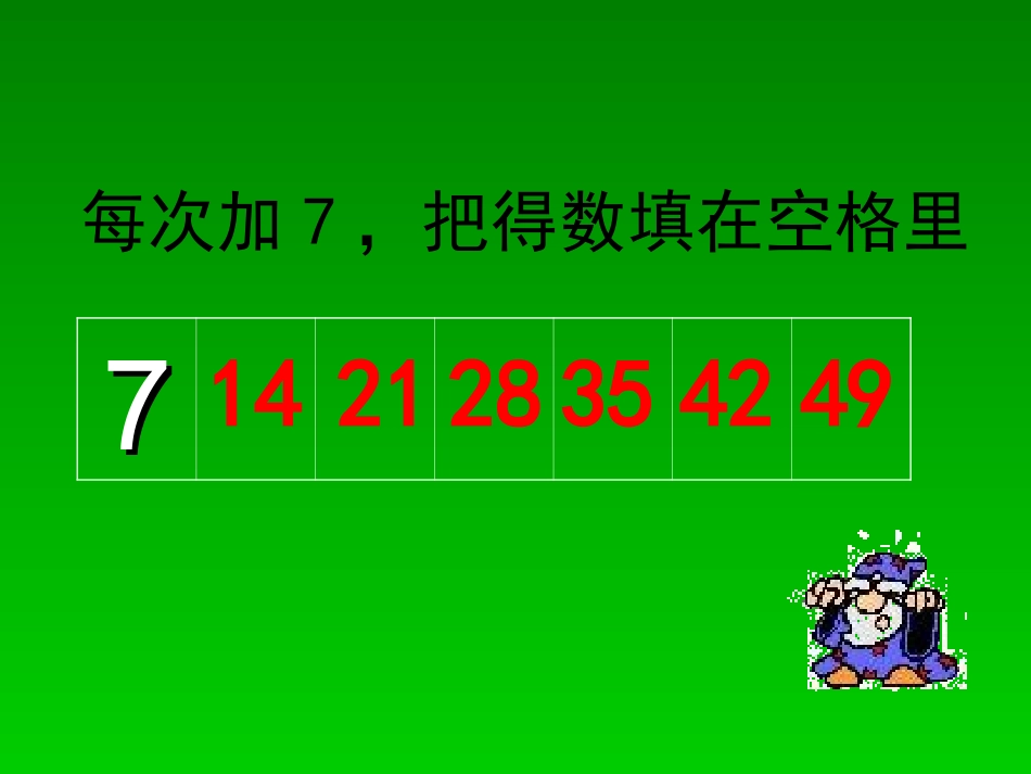 人教版二年级数学上册七的乘法口诀课件_第3页
