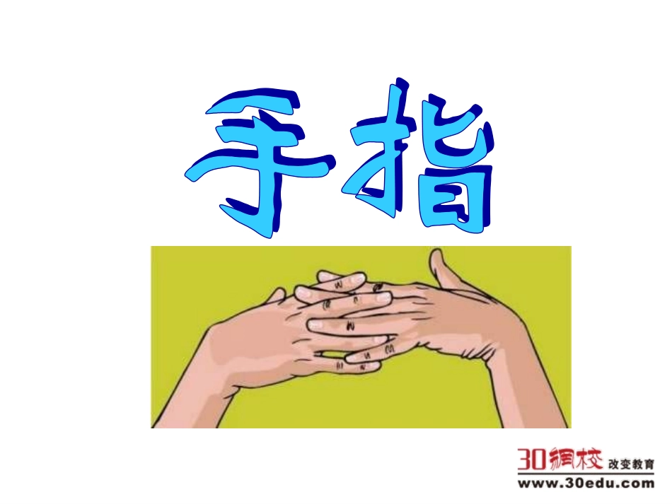 人教版小学语文六年级下册《手指》课件_第3页