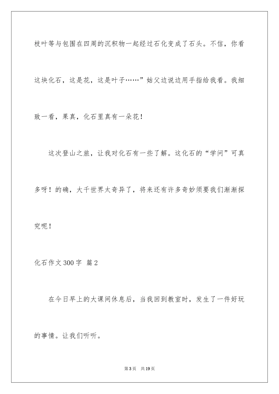 2024化石作文300字_第3页