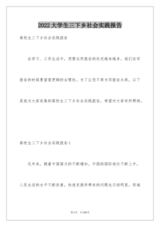 2024大学生三下乡社会实践报告_2