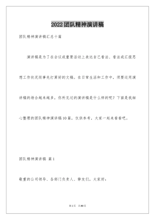 2024团队精神演讲稿_373