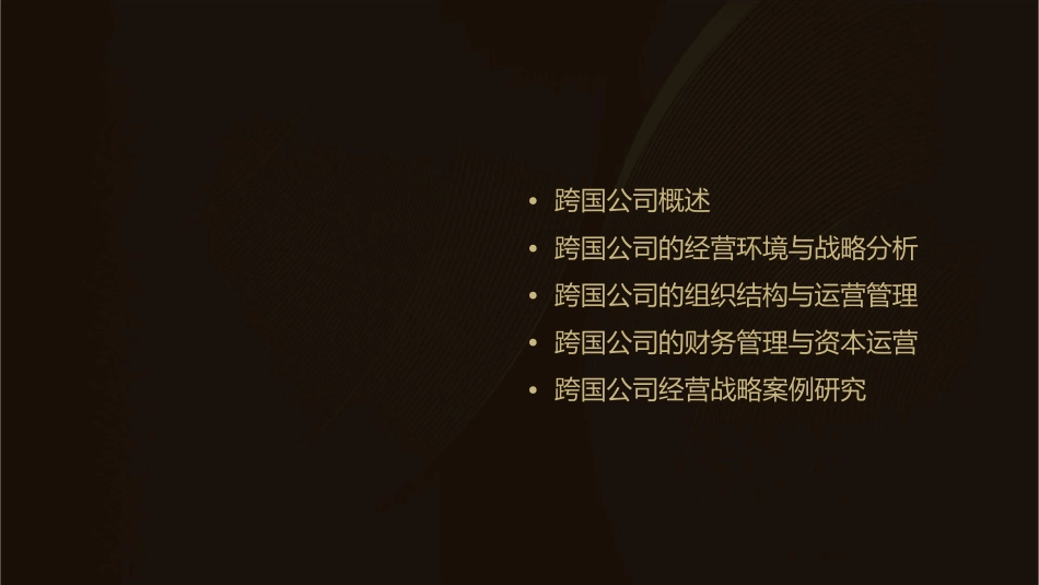 跨国公司的经营战略通用课件_第2页