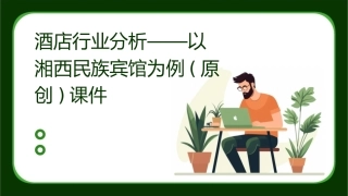 酒店行业分析——以湘西民族宾馆为例(原创)课件