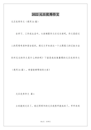 2024元旦优秀作文_9