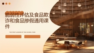 脆弱性评估及食品欺诈和食品掺假通用课件