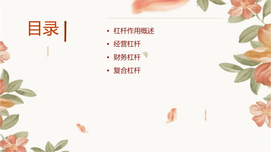 杠杆作用与资本结构教学课件_第2页