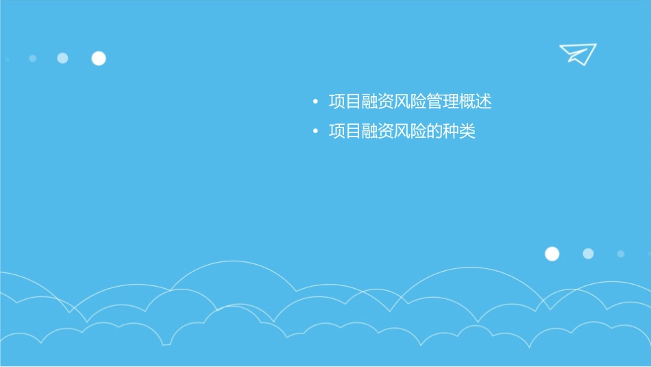 项目融资风险管理课件_第2页