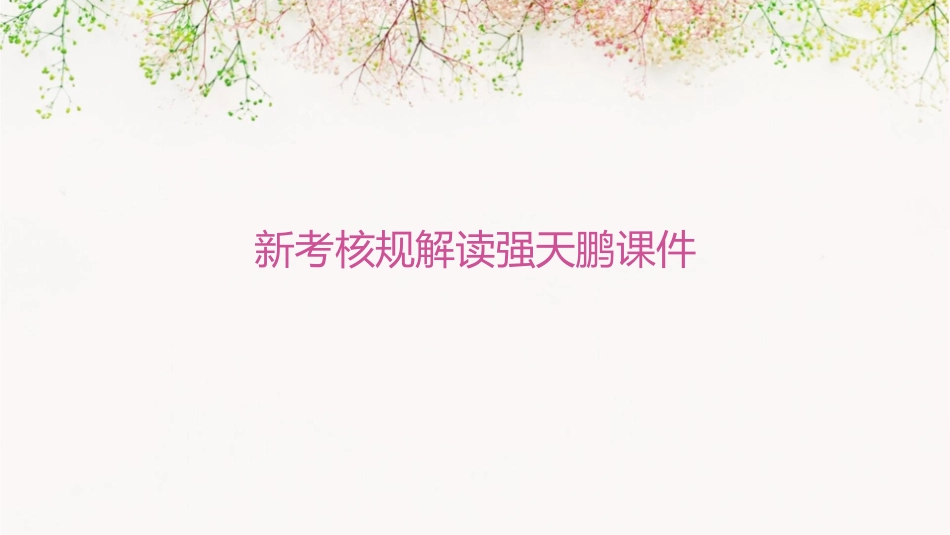 新考核规解读强天鹏课件_第1页