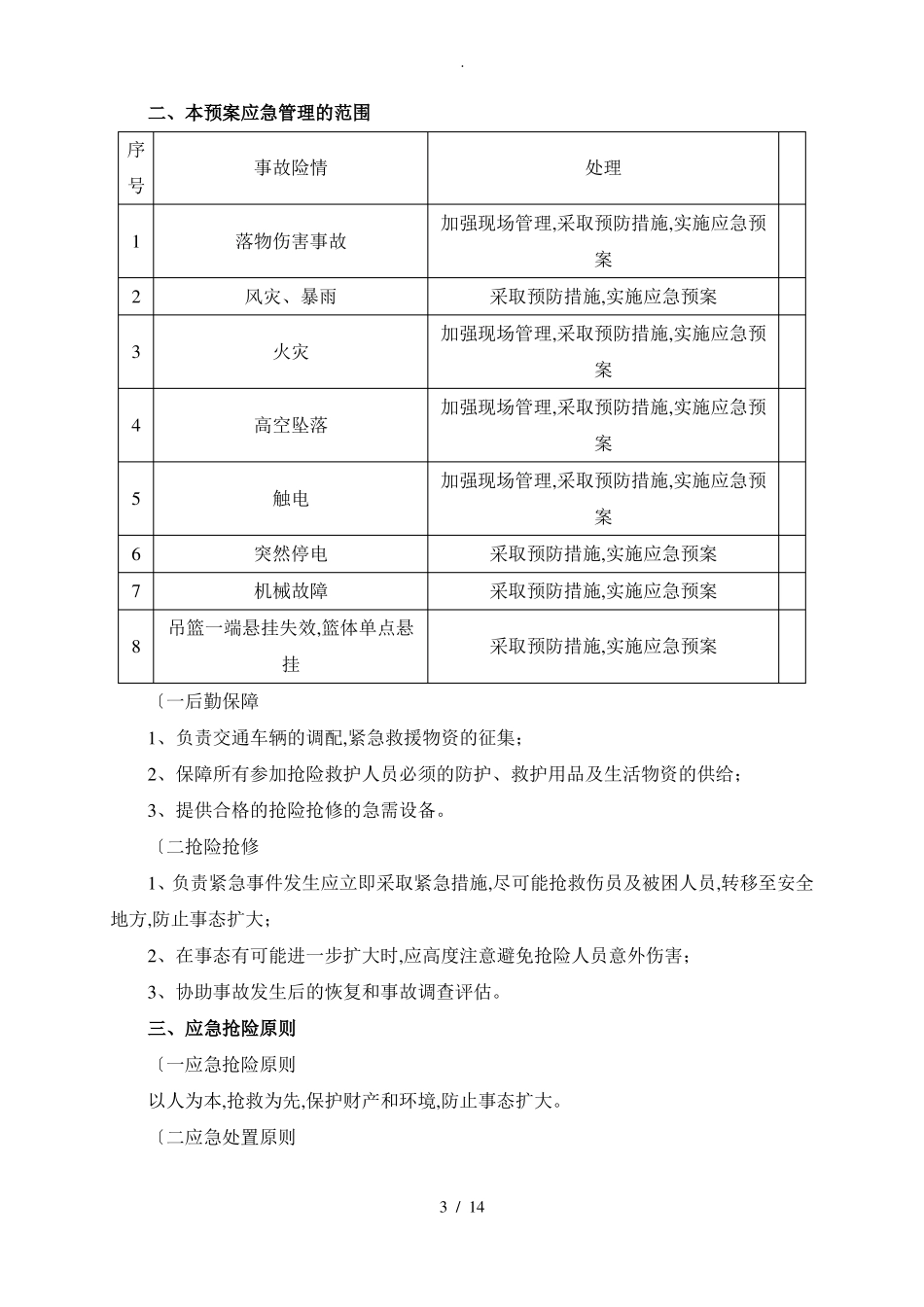 吊篮施工应急处理预案_第3页