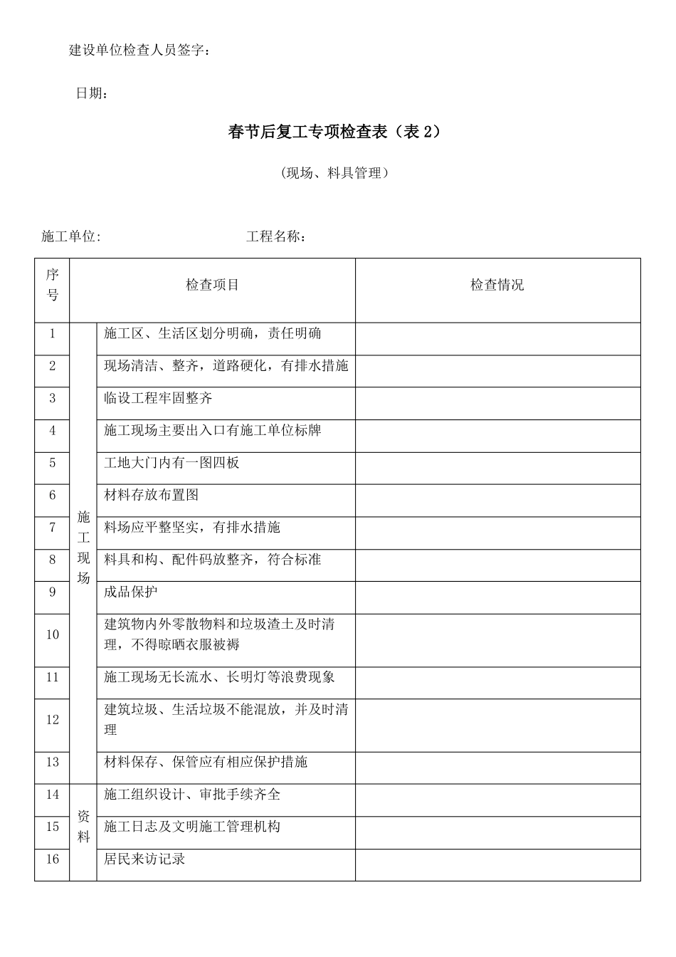 春节后复工专项检查表_第2页