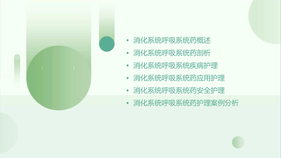 消化系统呼吸系统药剖析护理课件_第2页