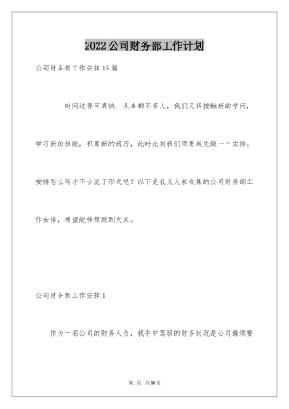 2024公司财务部工作计划_3