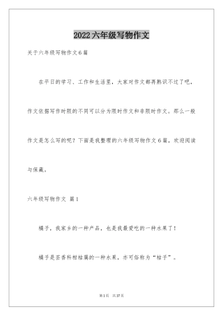 2024六年级写物作文_22