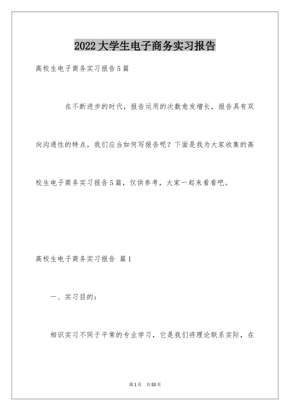 2024大学生电子商务实习报告_6_第1页