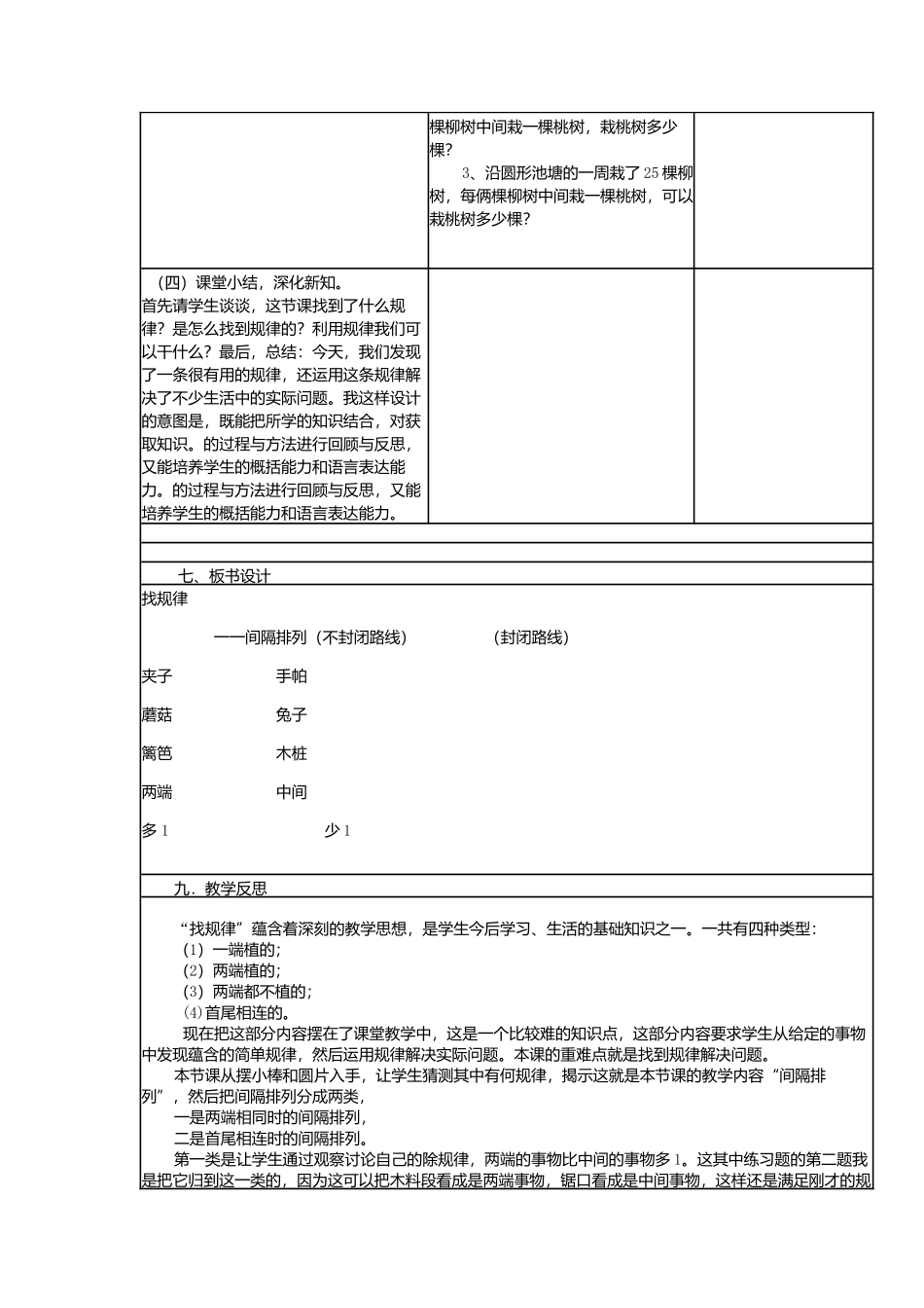 《找规律》教学设计与反思_第3页