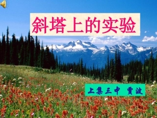 斜塔上的实验2