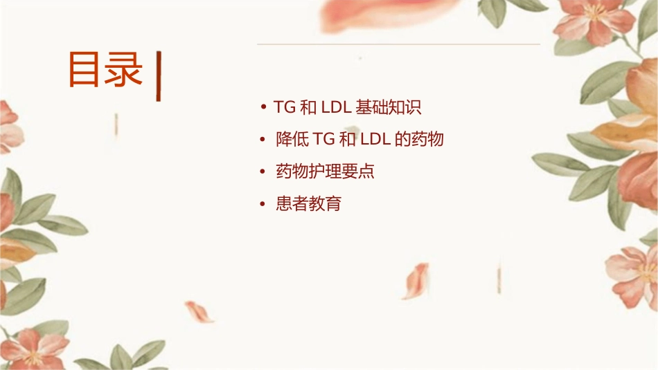 用药之降低TG和LDL药物护理课件_第2页