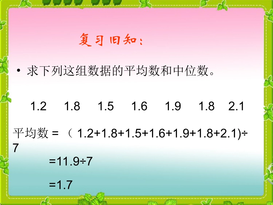 小学五年级下册数学《众数》课件_第2页