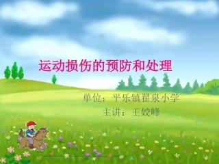 运动损伤的预防和处理