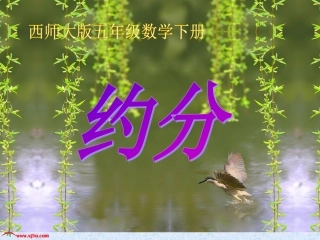 （西师大版）五年级数学下册课件约分