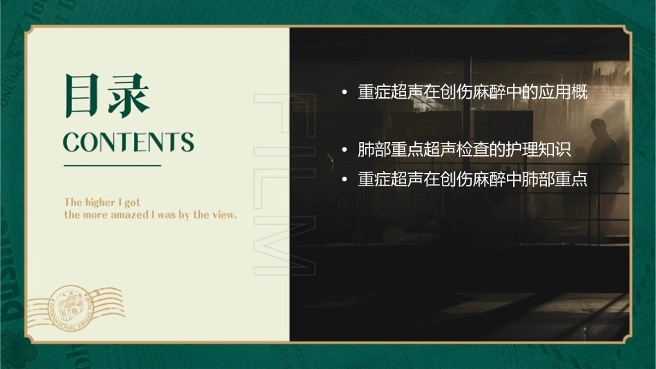 重症超声在创伤麻醉中应用肺部重点超声检查护理课件_第2页