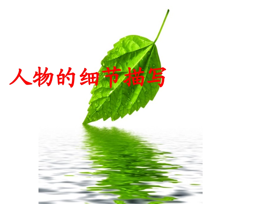 人物的细节描写[2]_第1页