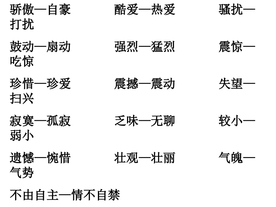 近义词和反义词_第3页