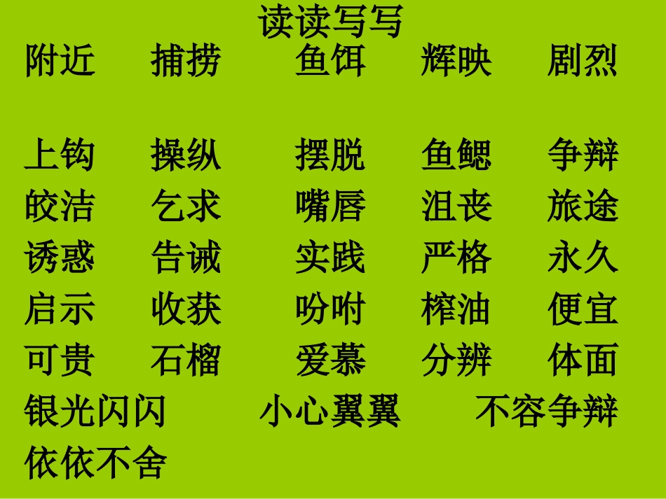 人教版五年级上册语文园地四优秀课件(完整版)PPT_第2页