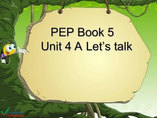 人教PEP版六年级英语上册《unit4Blet’stalk》PPT课件
