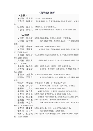 《弟子规》解析
