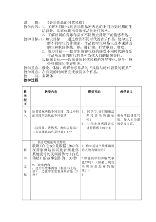 一部音乐作品不同段落表达的不同情感