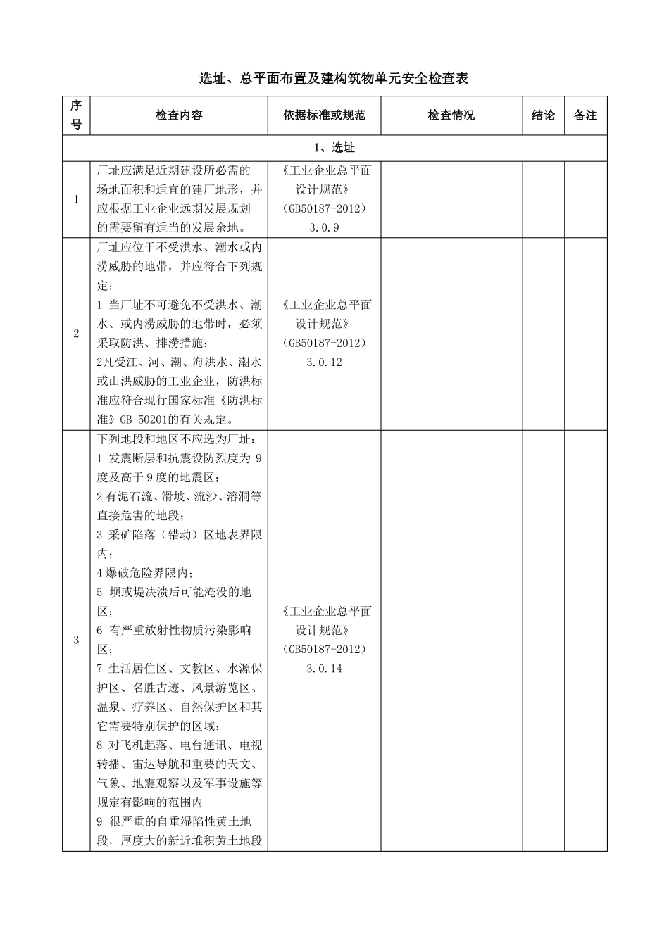 储煤大棚检查表_第1页