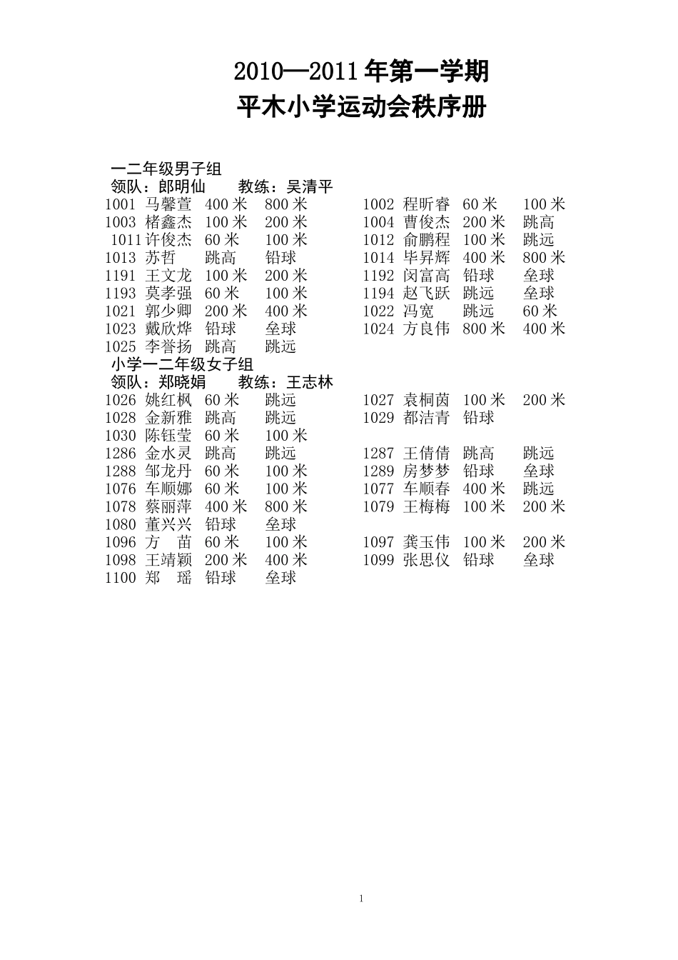 运动会秩序册_第1页
