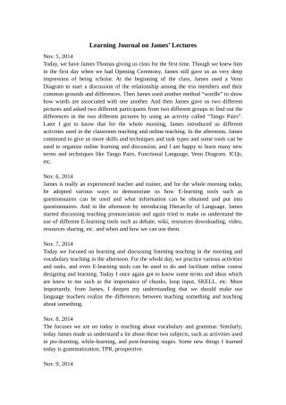 英语阅读短文胡老师