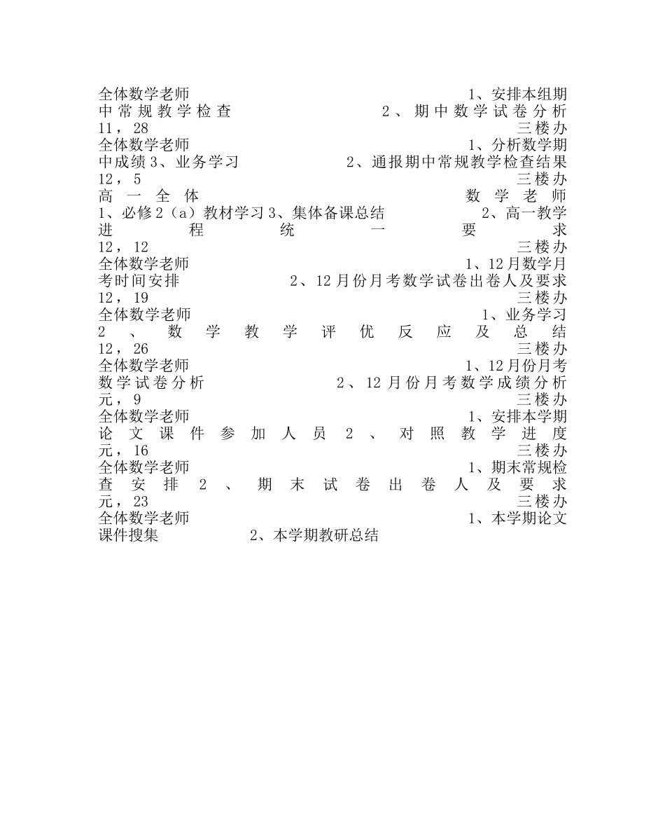 教导处范文数学教研计划 _第2页
