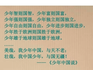 记梁任公先生的一次演讲课件新人教必修