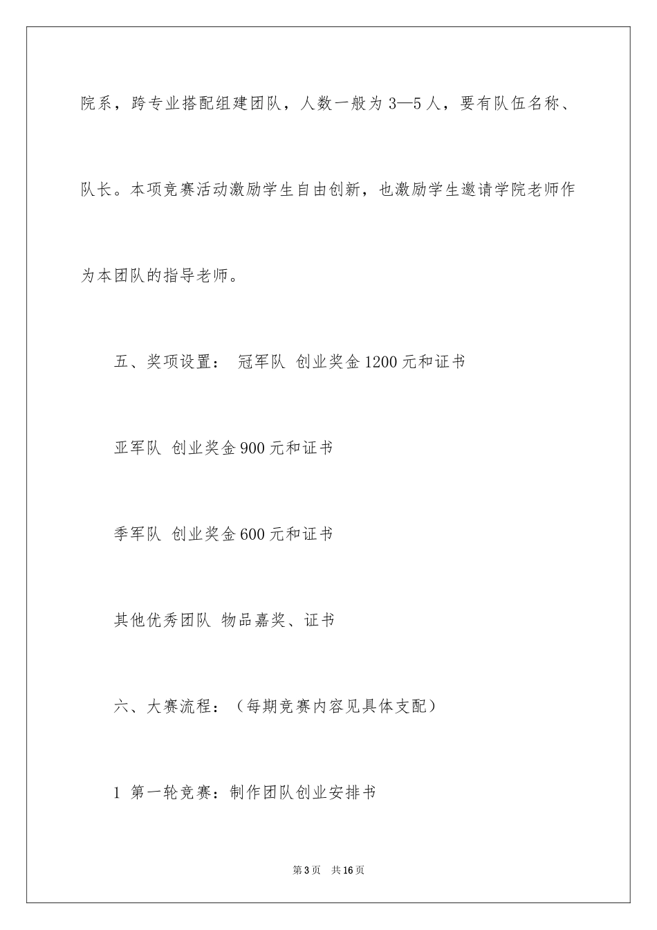 2024大学生创业实战大赛策划书_第3页