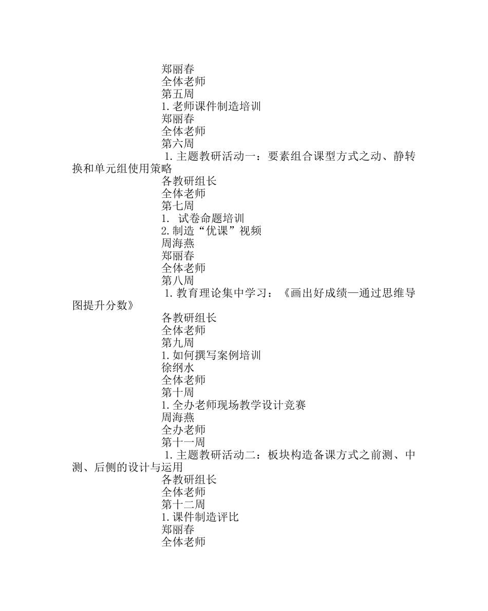 教导处范文教学节活动研修培训方案 _第2页
