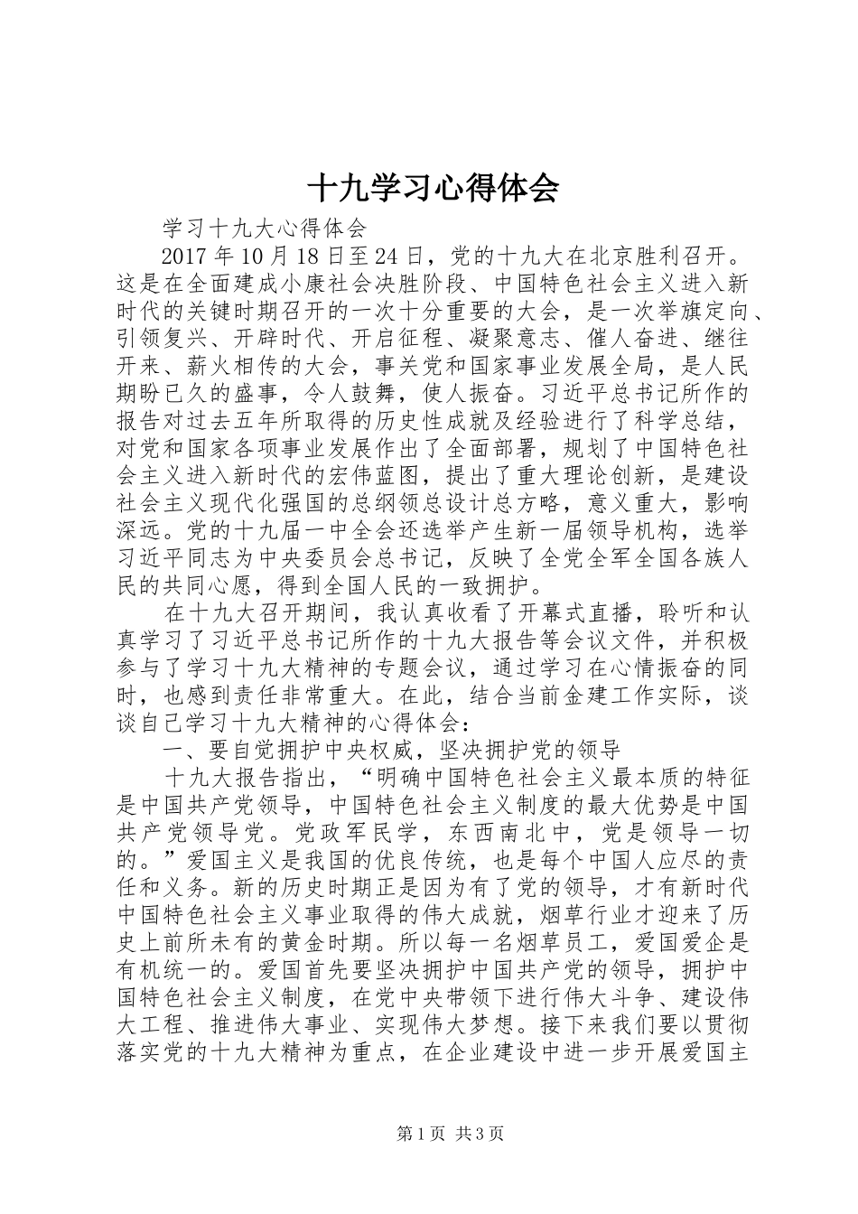 十九学习心得体会_第1页