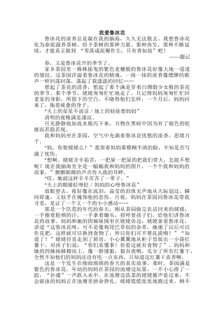 我爱鲁冰花 (2)
